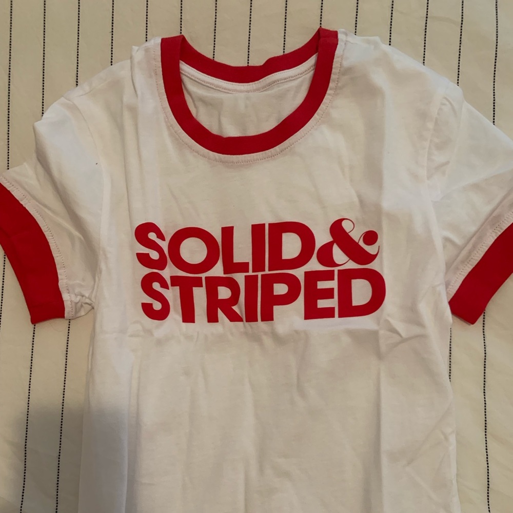 brand new solid & striped t-shirt